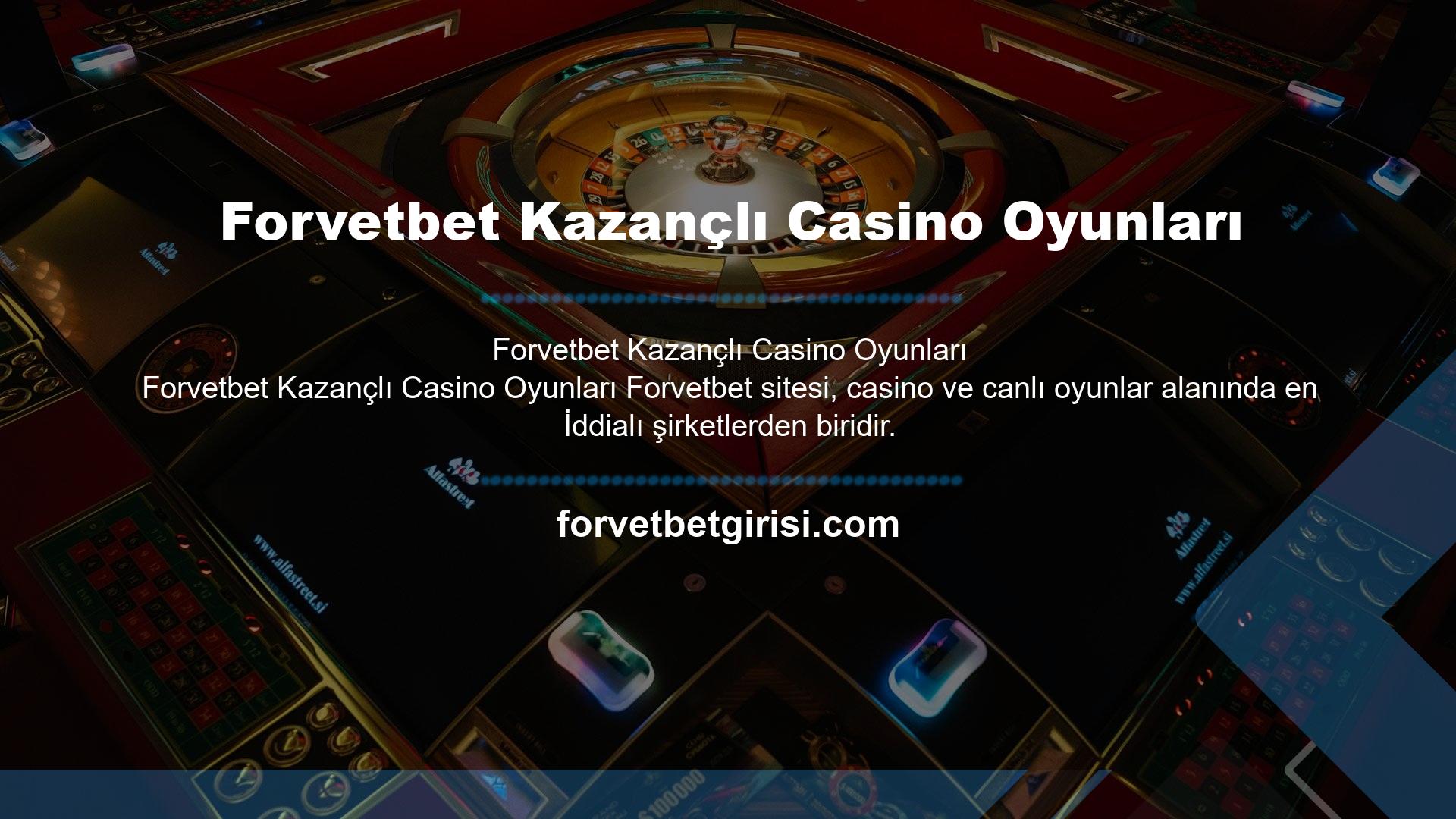 Casino oyunları söz konusu olduğunda çok çeşitli oyunlar sizi bekliyor