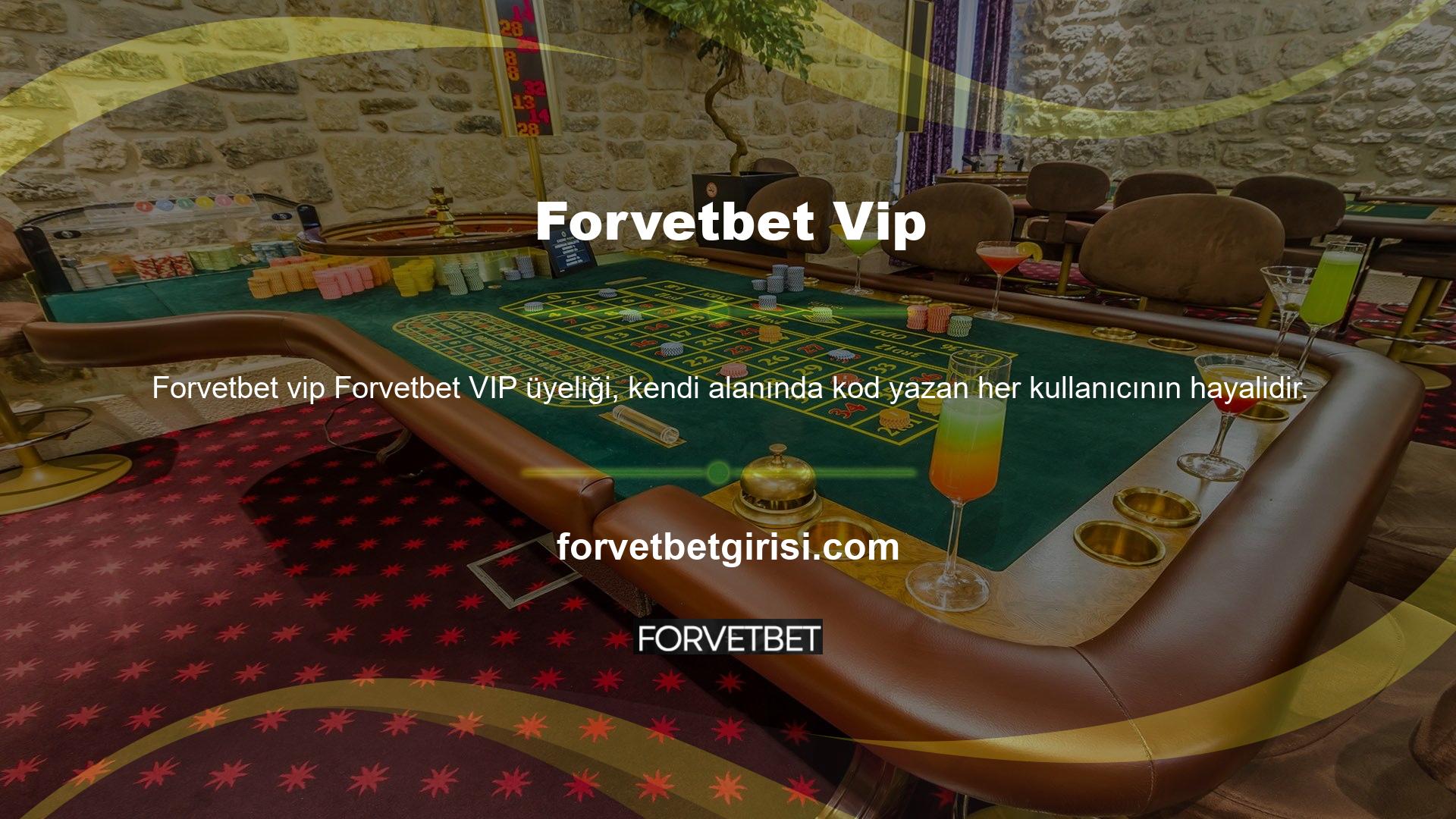 Forvetbet VIP, normal üyeliğe göre çok daha verimli bir VIP üyelik sunmaktadır