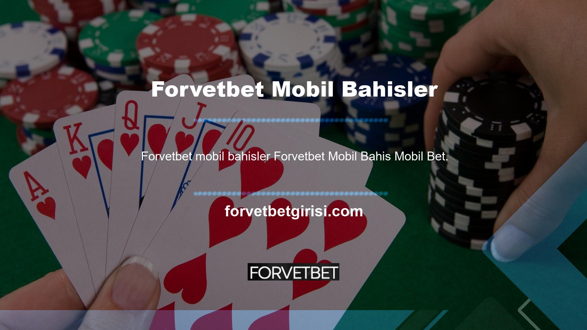 Forvetbet günümüzde, birçok kullanıcı Forvetbet mobil bahislerinin mobil cihazlarda nasıl oynandığı ve mobil oyunlar hakkında net bilgi almak istediği sorusunu soruyor