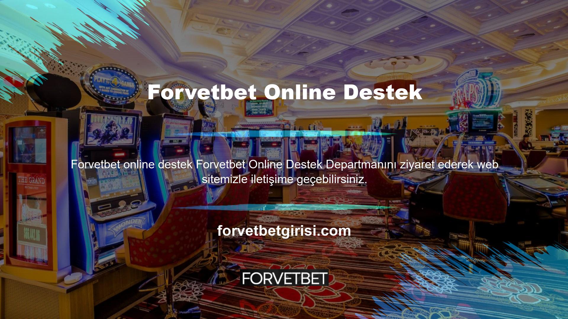 Forvetbet Slots, sitemizin kurulduğu günden itibaren zararsız kullanıcılar prensibine dayanmaktadır